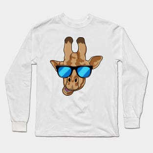 Giraffe with Sunglasses Long Sleeve T-Shirt